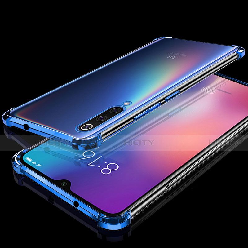 Coque Ultra Fine TPU Souple Housse Etui Transparente H04 pour Xiaomi Mi 9 Lite Bleu Plus