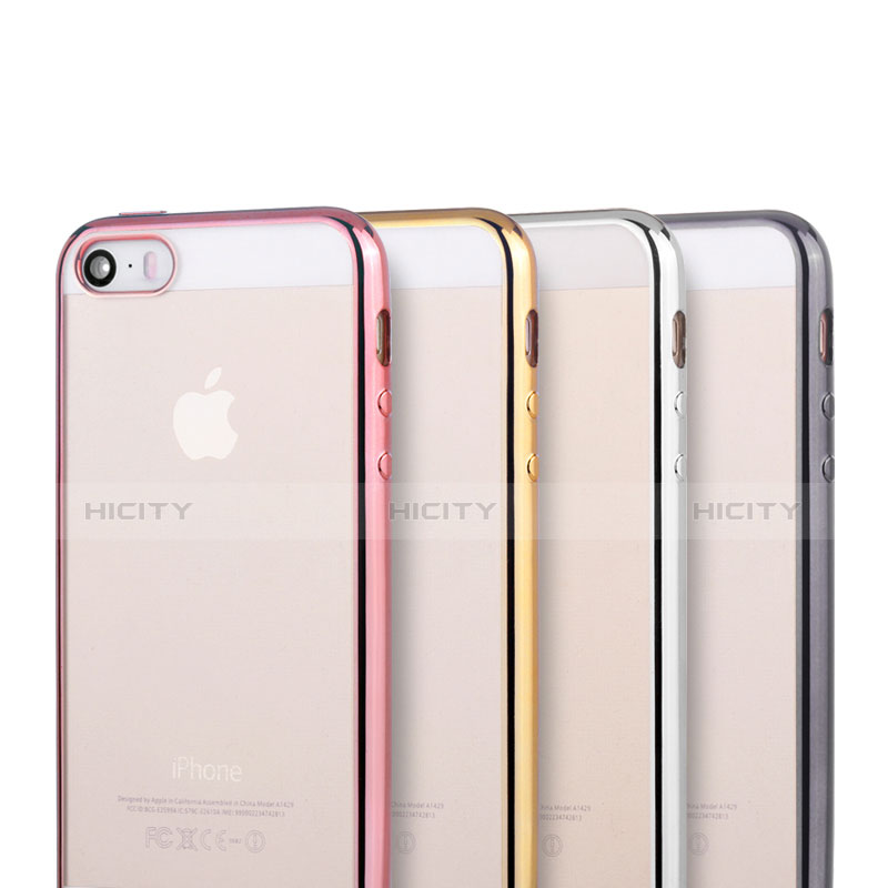 Coque Ultra Fine TPU Souple Housse Etui Transparente H05 pour Apple iPhone 5S Plus