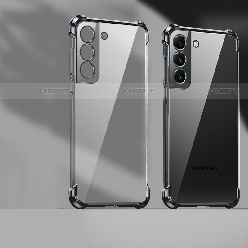 Coque Ultra Fine TPU Souple Housse Etui Transparente H05 pour Samsung Galaxy S23 5G Noir Plus