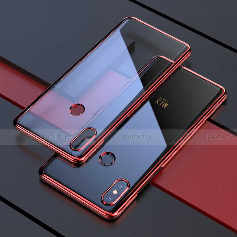 Coque Ultra Fine TPU Souple Housse Etui Transparente H05 pour Xiaomi Mi Mix 3 Rouge Plus