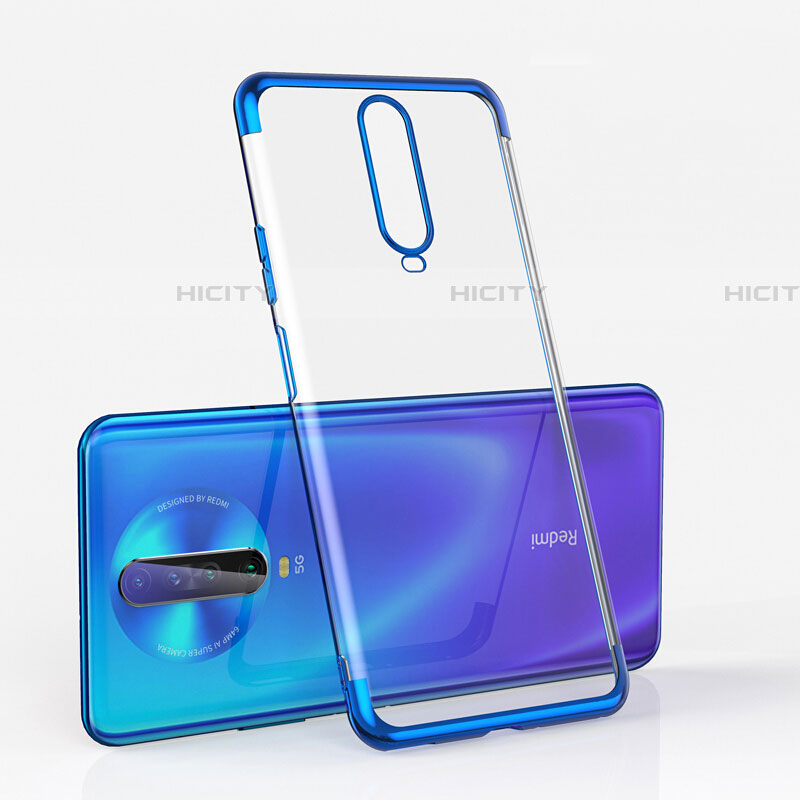 Coque Ultra Fine TPU Souple Housse Etui Transparente H05 pour Xiaomi Redmi K30 4G Bleu Plus