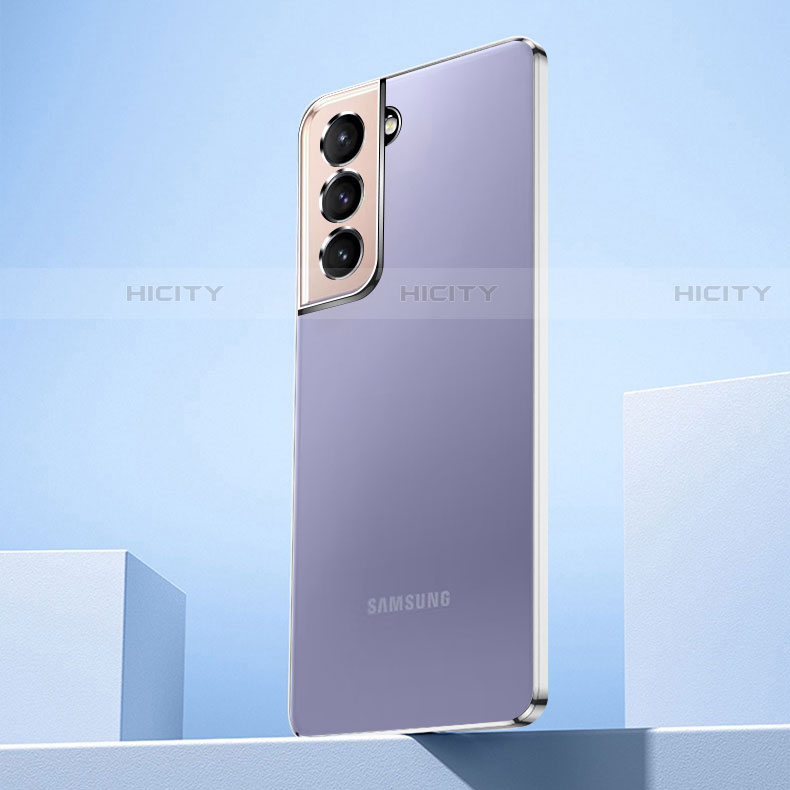 Coque Ultra Fine TPU Souple Housse Etui Transparente H07 pour Samsung Galaxy S21 Plus 5G Argent Plus