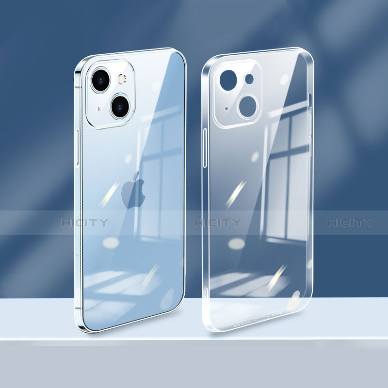 Coque Ultra Fine TPU Souple Housse Etui Transparente H08 pour Apple iPhone 14 Blanc Plus