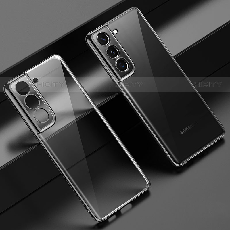 Coque Ultra Fine TPU Souple Housse Etui Transparente H08 pour Samsung Galaxy S21 5G Noir Plus