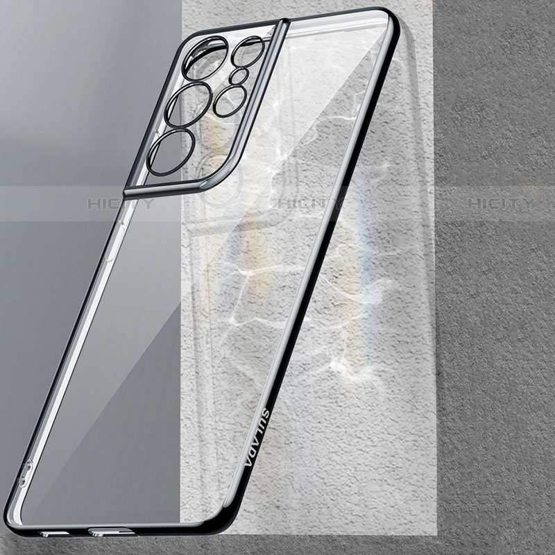 Coque Ultra Fine TPU Souple Housse Etui Transparente H08 pour Samsung Galaxy S21 Ultra 5G Plus