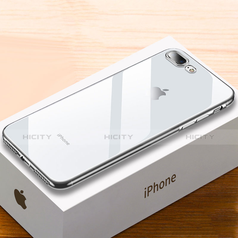 Coque Ultra Fine TPU Souple Housse Etui Transparente HC02 pour Apple iPhone 7 Plus Argent Plus