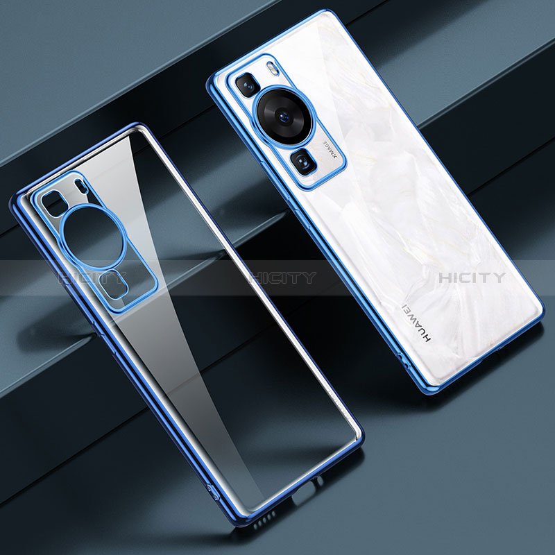 Coque Ultra Fine TPU Souple Housse Etui Transparente LD1 pour Huawei P60 Bleu Plus