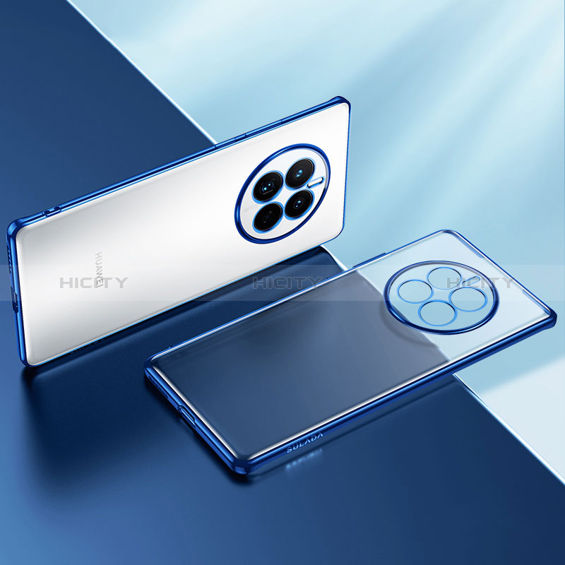 Coque Ultra Fine TPU Souple Housse Etui Transparente LD2 pour Huawei Mate 50 Bleu Plus