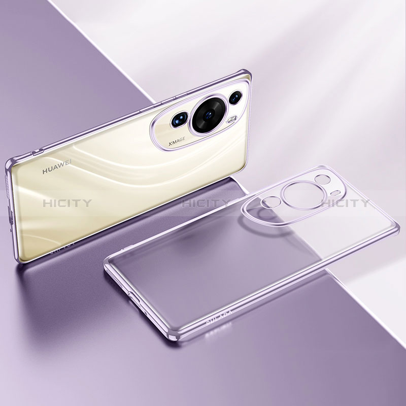 Coque Ultra Fine TPU Souple Housse Etui Transparente LD2 pour Huawei P60 Art Violet Plus