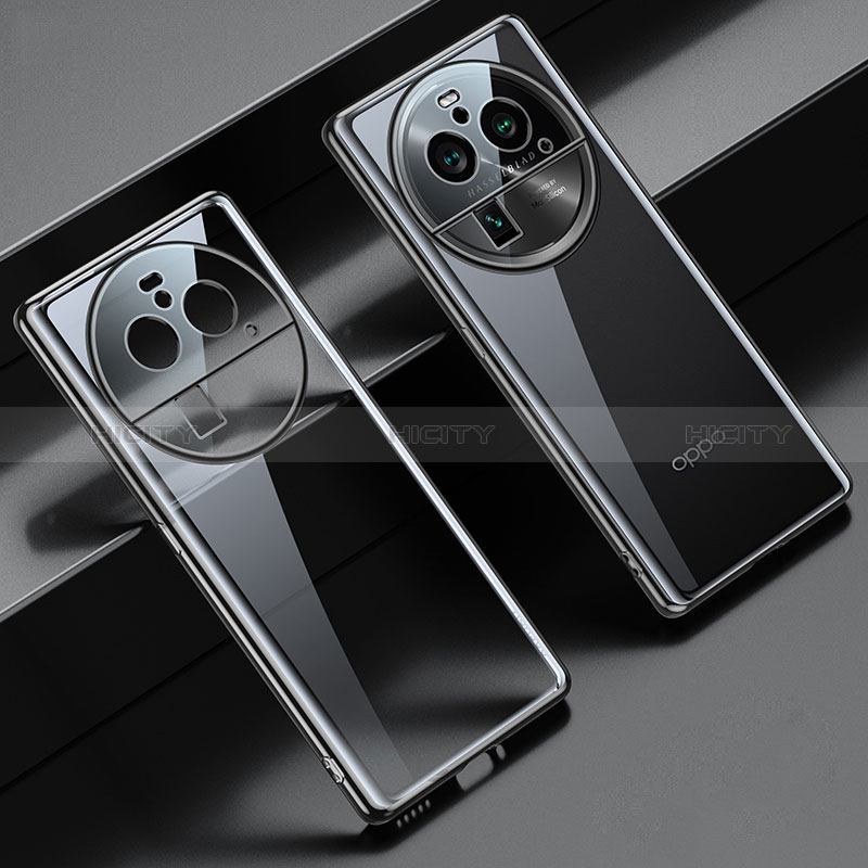 Coque Ultra Fine TPU Souple Housse Etui Transparente LD2 pour Oppo Find X6 Pro 5G Noir Plus
