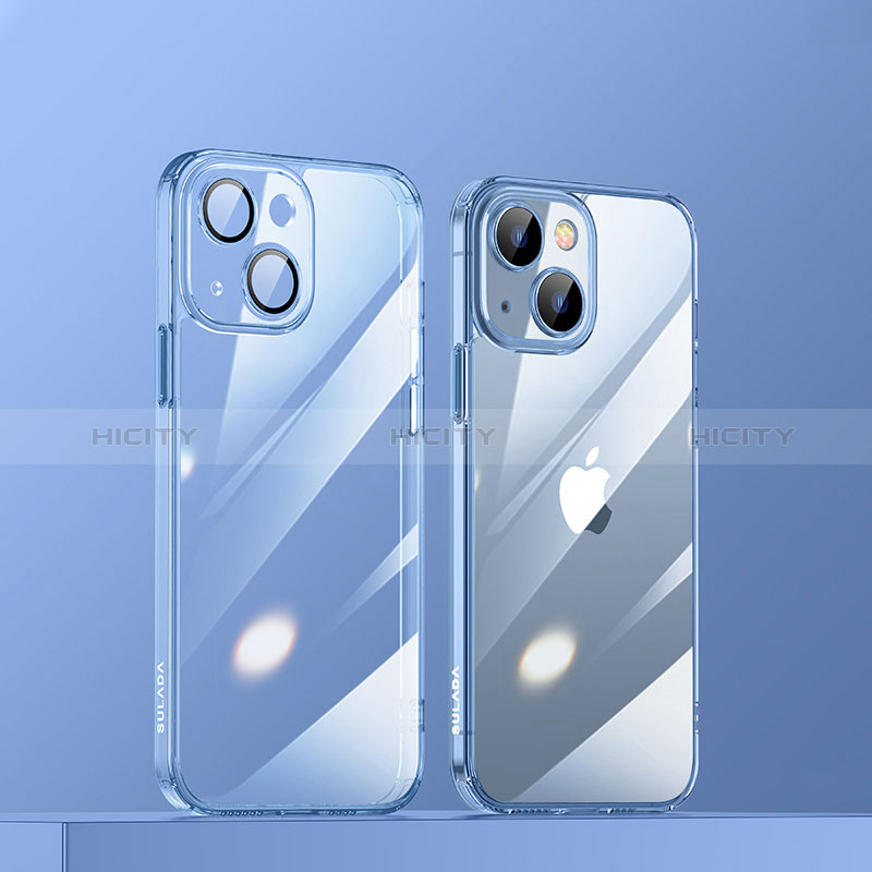 Coque Ultra Fine TPU Souple Housse Etui Transparente LD3 pour Apple iPhone 14 Bleu Plus