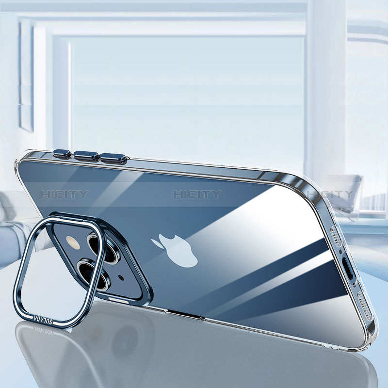 Coque Ultra Fine TPU Souple Housse Etui Transparente LD6 pour Apple iPhone 14 Bleu Plus