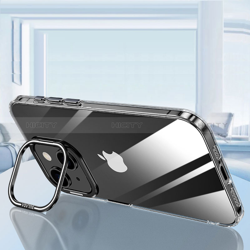 Coque Ultra Fine TPU Souple Housse Etui Transparente LD6 pour Apple iPhone 14 Plus Noir Plus