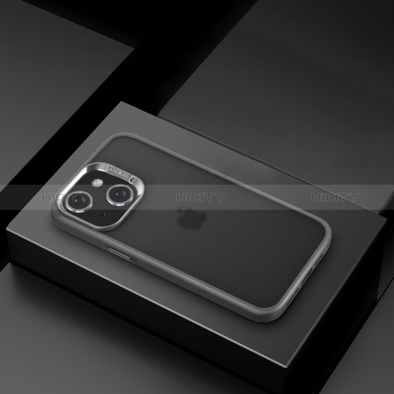 Coque Ultra Fine TPU Souple Housse Etui Transparente LD8 pour Apple iPhone 14 Gris Plus