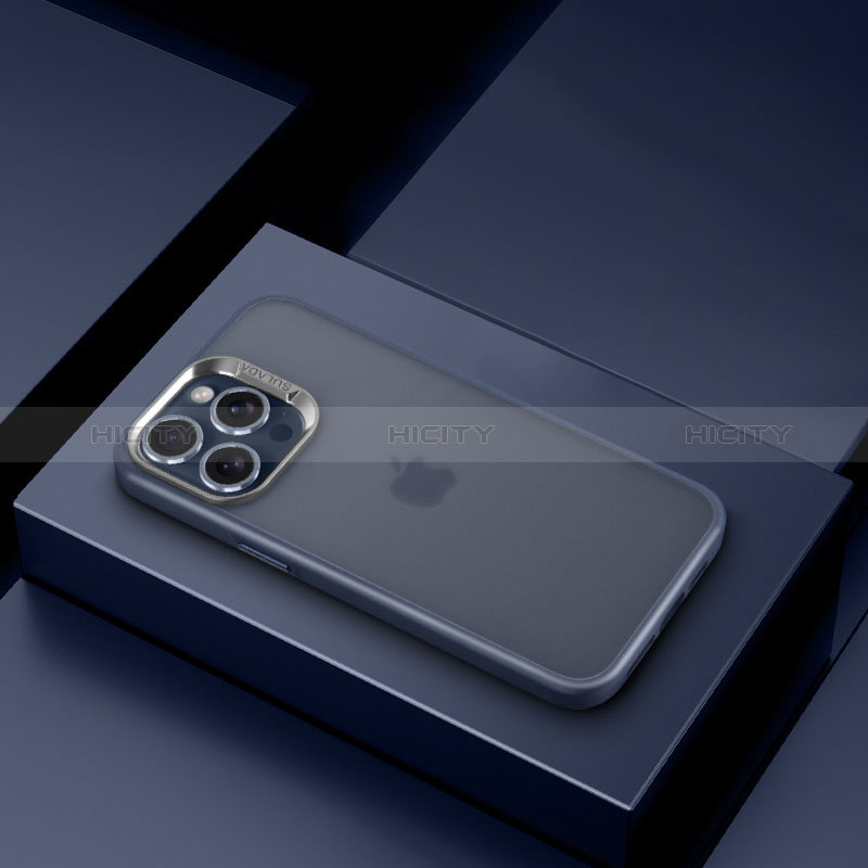 Coque Ultra Fine TPU Souple Housse Etui Transparente LD8 pour Apple iPhone 14 Pro Bleu Plus