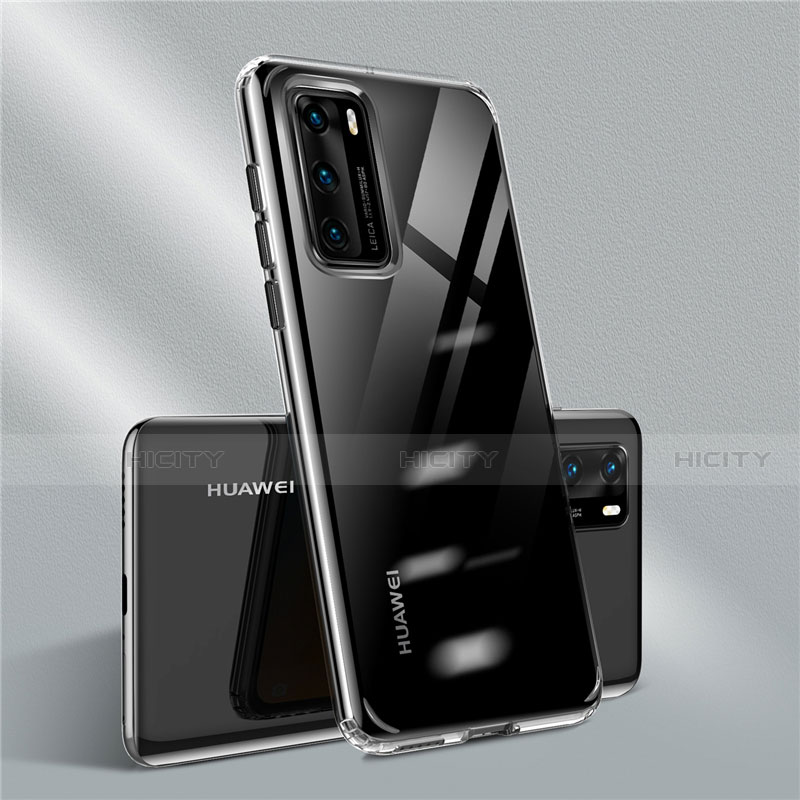 Coque Ultra Fine TPU Souple Housse Etui Transparente N01 pour Huawei P40 Noir Plus