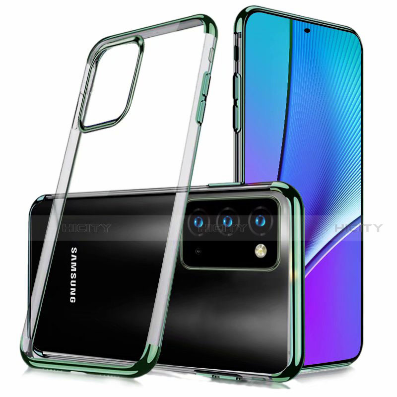 Coque Ultra Fine TPU Souple Housse Etui Transparente N02 pour Samsung Galaxy Note 20 5G Vert Nuit Plus