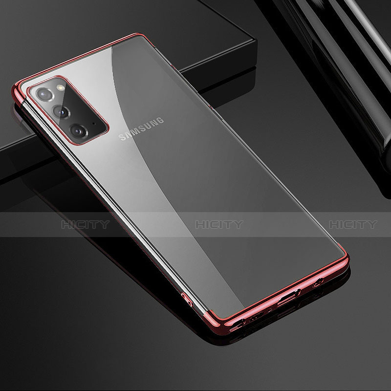 Coque Ultra Fine TPU Souple Housse Etui Transparente N03 pour Samsung Galaxy Note 20 5G Or Rose Plus