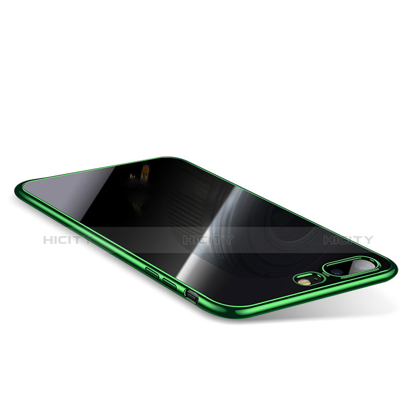 Coque Ultra Fine TPU Souple Housse Etui Transparente Q01 pour Apple iPhone 8 Plus Vert Plus
