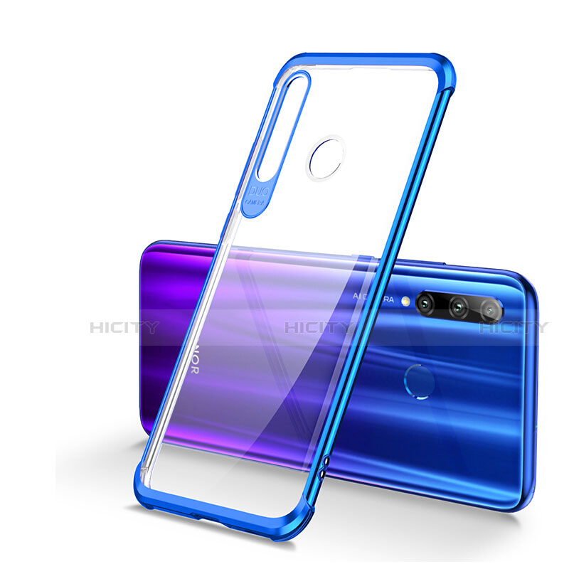 Coque Ultra Fine TPU Souple Housse Etui Transparente S01 pour Huawei Honor 20i Bleu Plus