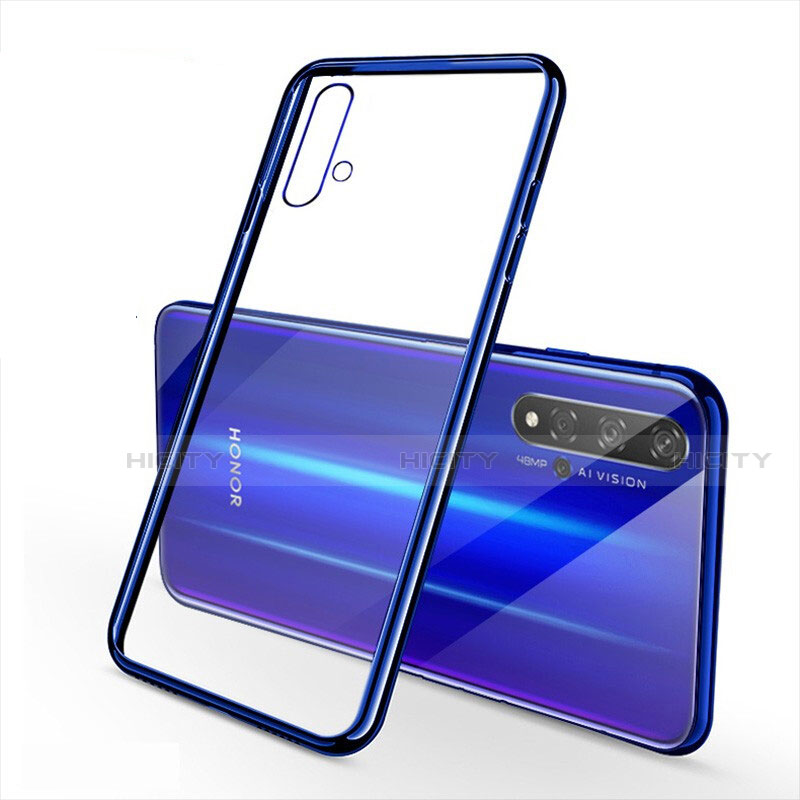 Coque Ultra Fine TPU Souple Housse Etui Transparente S01 pour Huawei Honor 20S Bleu Plus