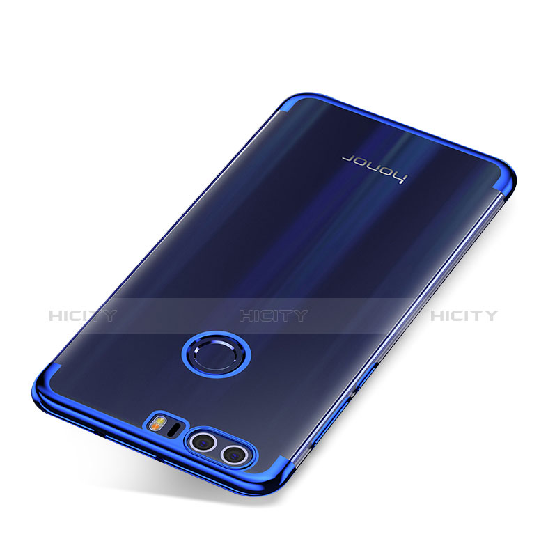 Coque Ultra Fine TPU Souple Housse Etui Transparente S01 pour Huawei Honor 8 Bleu Plus