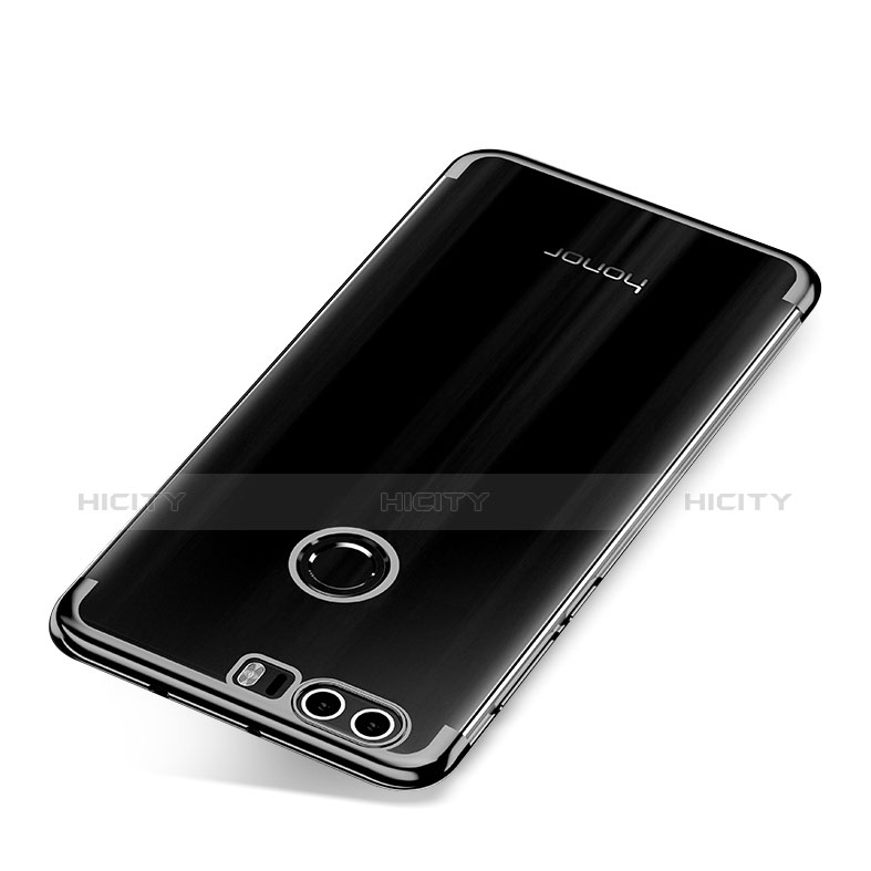 Coque Ultra Fine TPU Souple Housse Etui Transparente S01 pour Huawei Honor 8 Noir Plus
