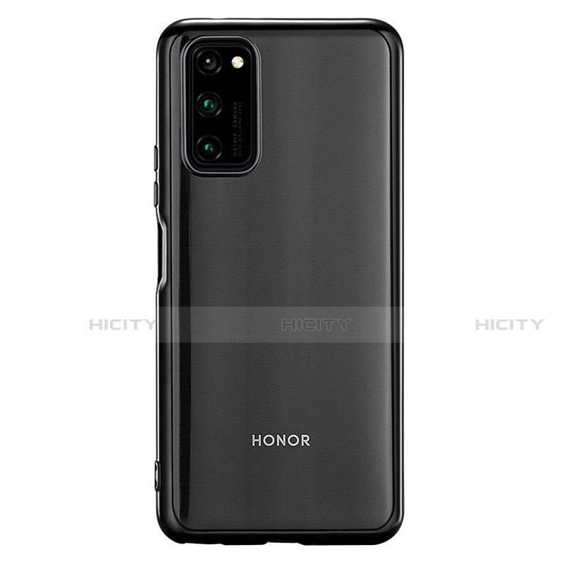 Coque Ultra Fine TPU Souple Housse Etui Transparente S01 pour Huawei Honor View 30 5G Noir Plus