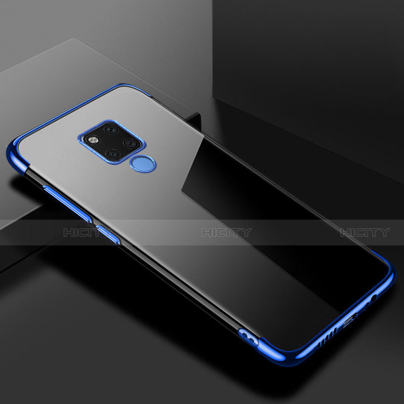 Coque Ultra Fine TPU Souple Housse Etui Transparente S01 pour Huawei Mate 20 X 5G Bleu Plus