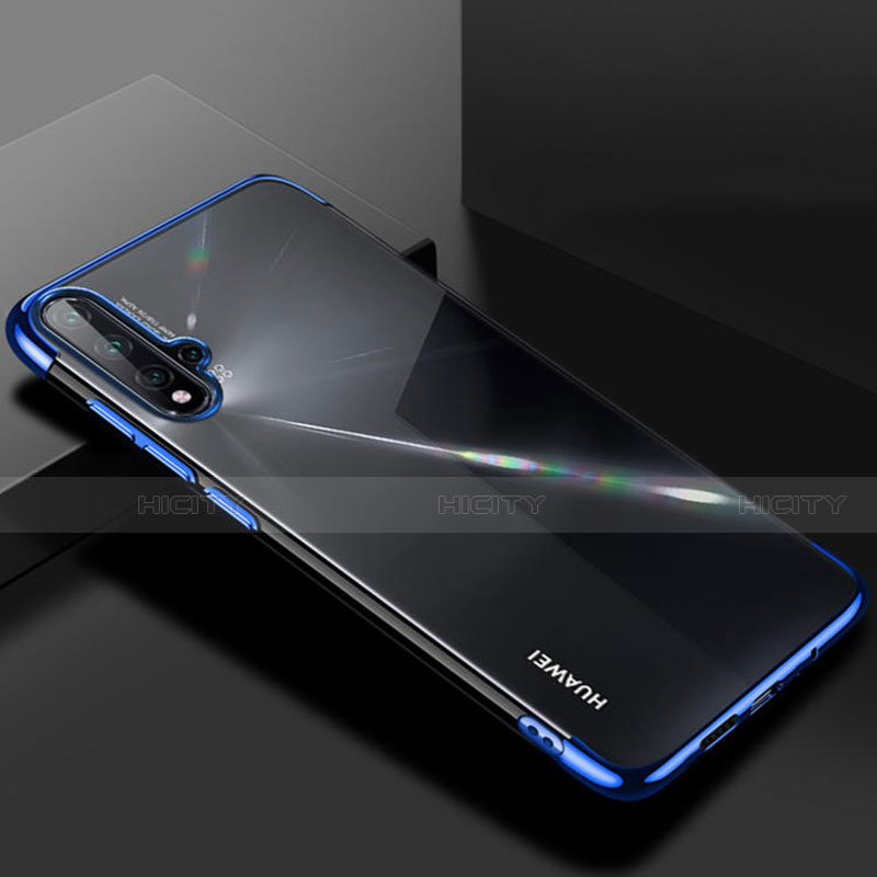 Coque Ultra Fine TPU Souple Housse Etui Transparente S01 pour Huawei Nova 5 Pro Bleu Plus