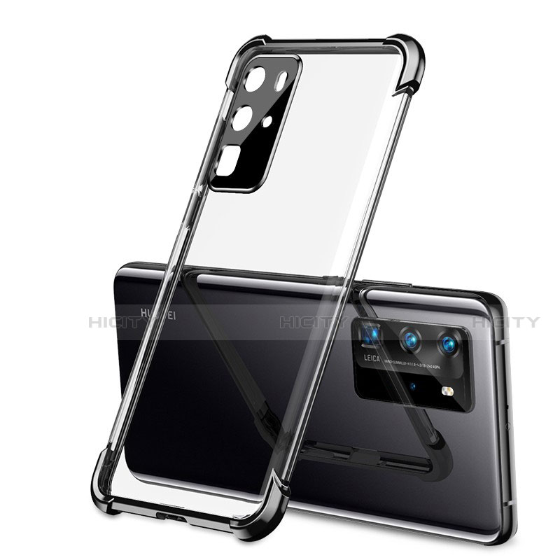 Coque Ultra Fine TPU Souple Housse Etui Transparente S01 pour Huawei P40 Pro Noir Plus