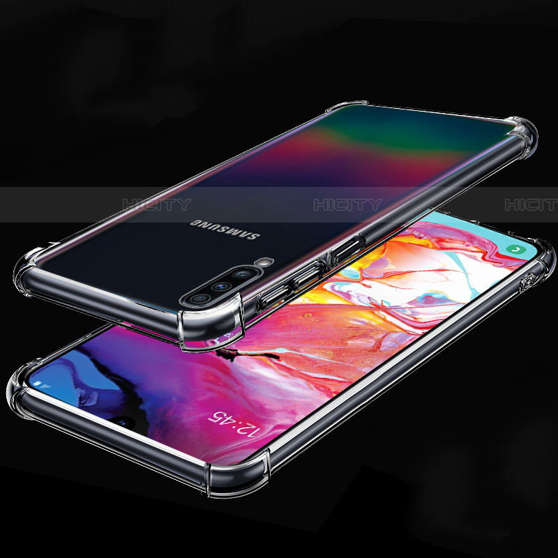 Coque Ultra Fine TPU Souple Housse Etui Transparente S01 pour Samsung Galaxy A70S Plus