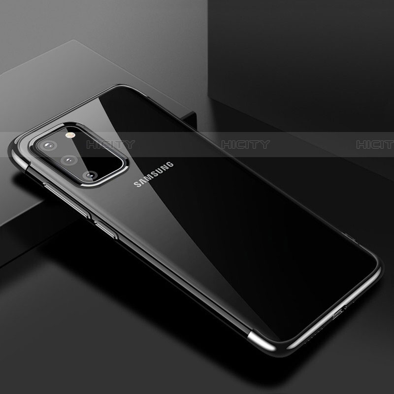 Coque Ultra Fine TPU Souple Housse Etui Transparente S01 pour Samsung Galaxy S20 5G Noir Plus