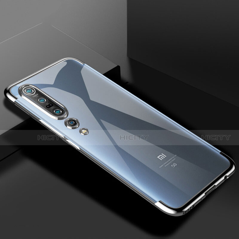 Coque Ultra Fine TPU Souple Housse Etui Transparente S01 pour Xiaomi Mi 10 Pro Argent Plus