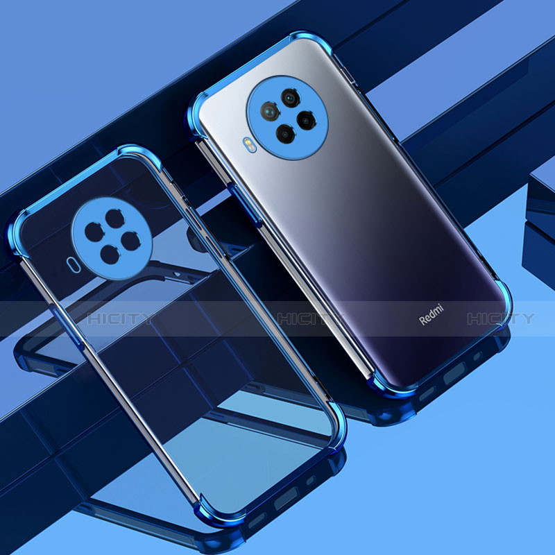 Coque Ultra Fine TPU Souple Housse Etui Transparente S01 pour Xiaomi Mi 10i 5G Bleu Plus