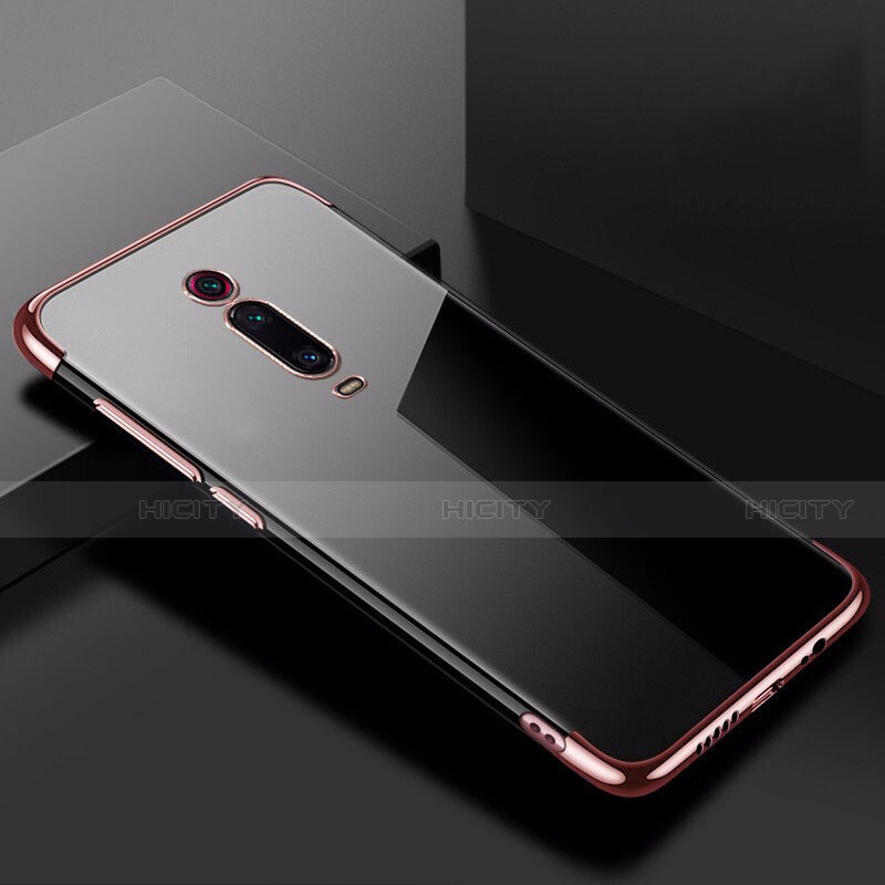 Coque Ultra Fine TPU Souple Housse Etui Transparente S01 pour Xiaomi Mi 9T Or Rose Plus