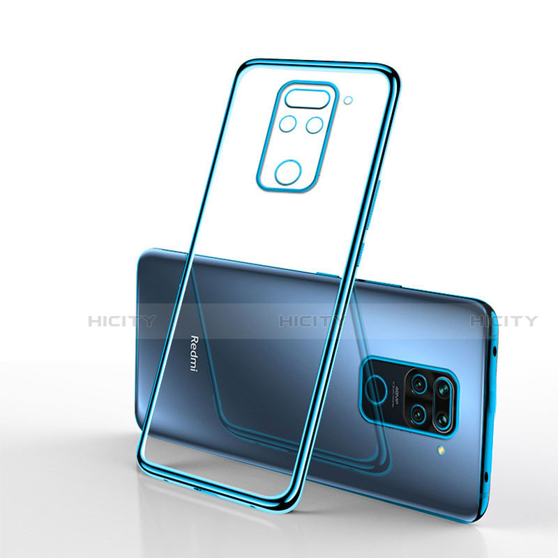 Coque Ultra Fine TPU Souple Housse Etui Transparente S01 pour Xiaomi Redmi Note 9 Bleu Plus