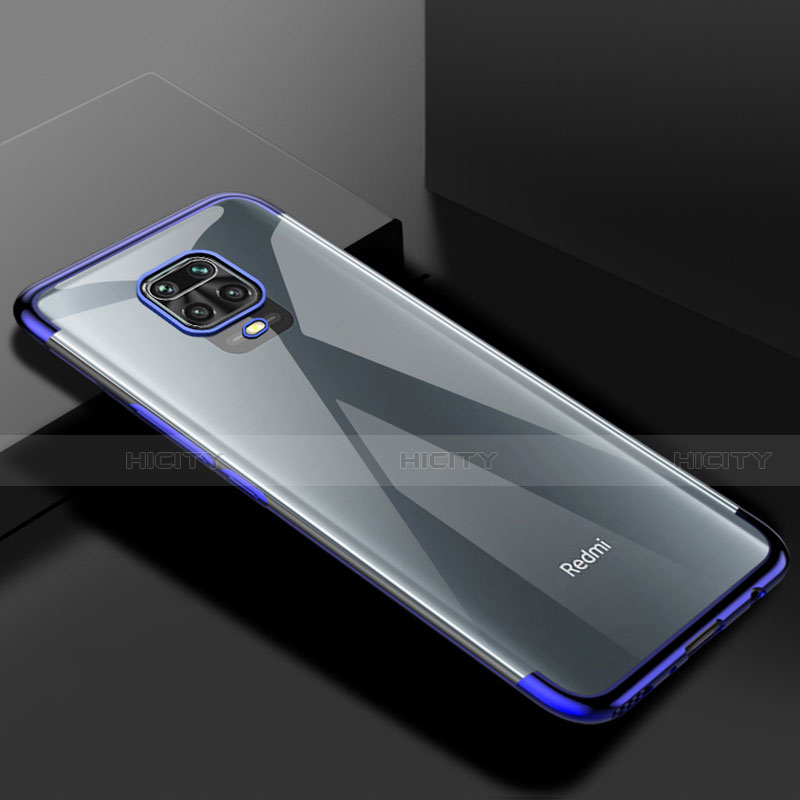 Coque Ultra Fine TPU Souple Housse Etui Transparente S01 pour Xiaomi Redmi Note 9 Pro Bleu Plus