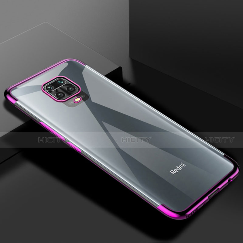 Coque Ultra Fine TPU Souple Housse Etui Transparente S01 pour Xiaomi Redmi Note 9 Pro Violet Plus