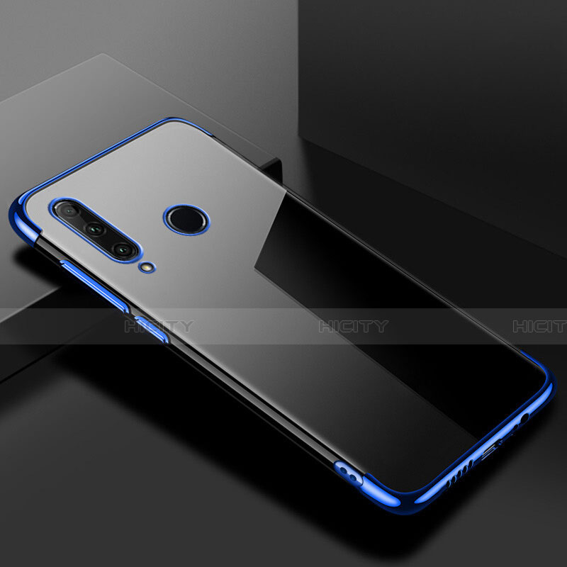 Coque Ultra Fine TPU Souple Housse Etui Transparente S02 pour Huawei Honor 20E Bleu Plus
