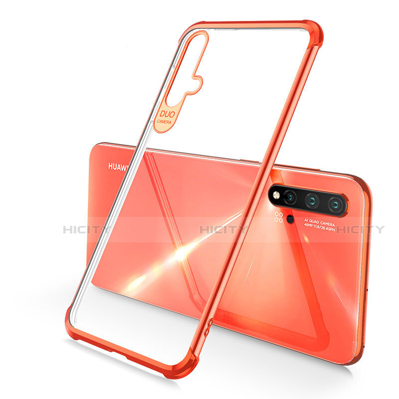 Coque Ultra Fine TPU Souple Housse Etui Transparente S02 pour Huawei Nova 5 Orange Plus