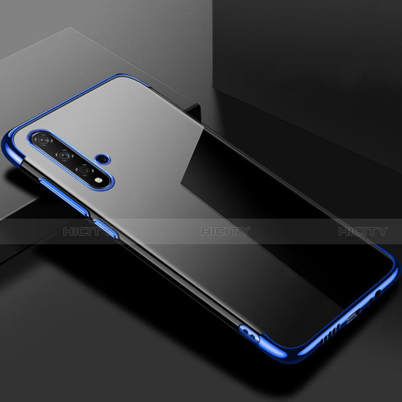 Coque Ultra Fine TPU Souple Housse Etui Transparente S02 pour Huawei Nova 5T Bleu Plus