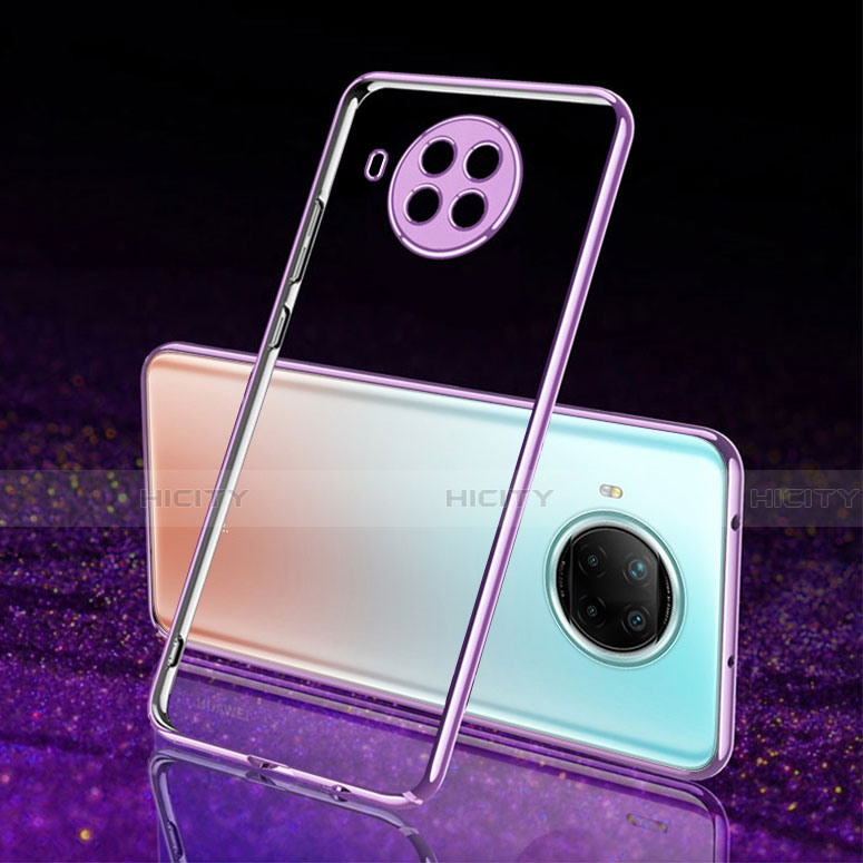 Coque Ultra Fine TPU Souple Housse Etui Transparente S02 pour Xiaomi Mi 10T Lite 5G Violet Plus