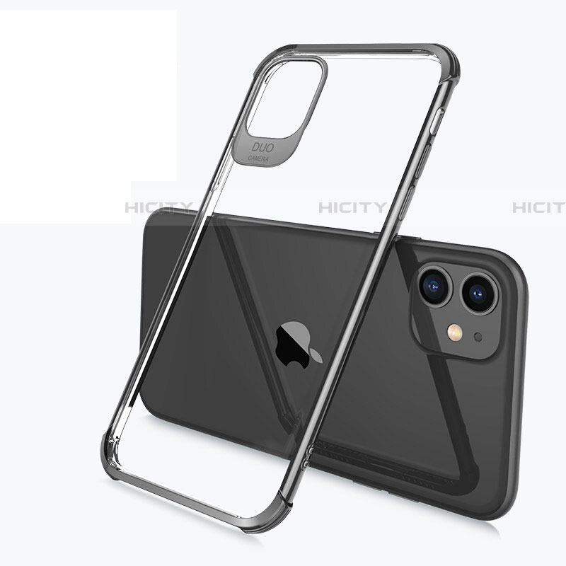 Coque Ultra Fine TPU Souple Housse Etui Transparente S03 pour Apple iPhone 11 Noir Plus