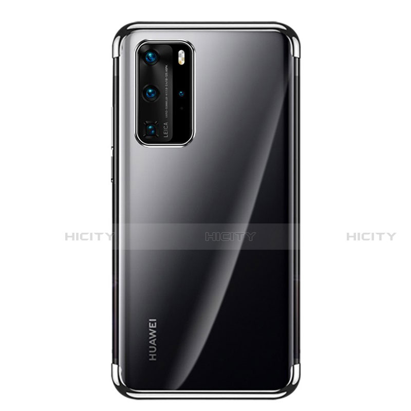 Coque Ultra Fine TPU Souple Housse Etui Transparente S03 pour Huawei P40 Pro Noir Plus