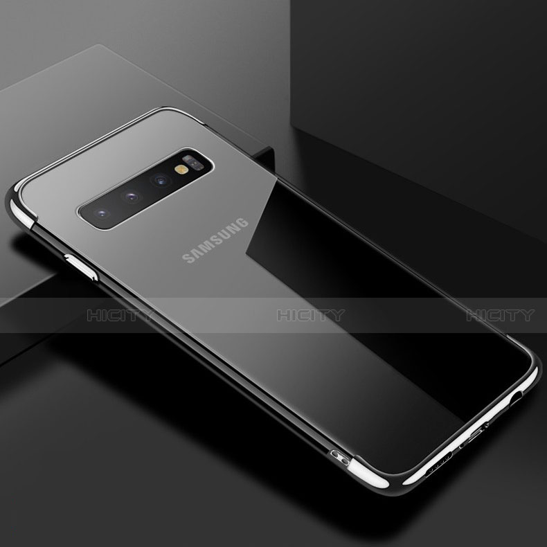 Coque Ultra Fine TPU Souple Housse Etui Transparente S03 pour Samsung Galaxy S10 5G Argent Plus