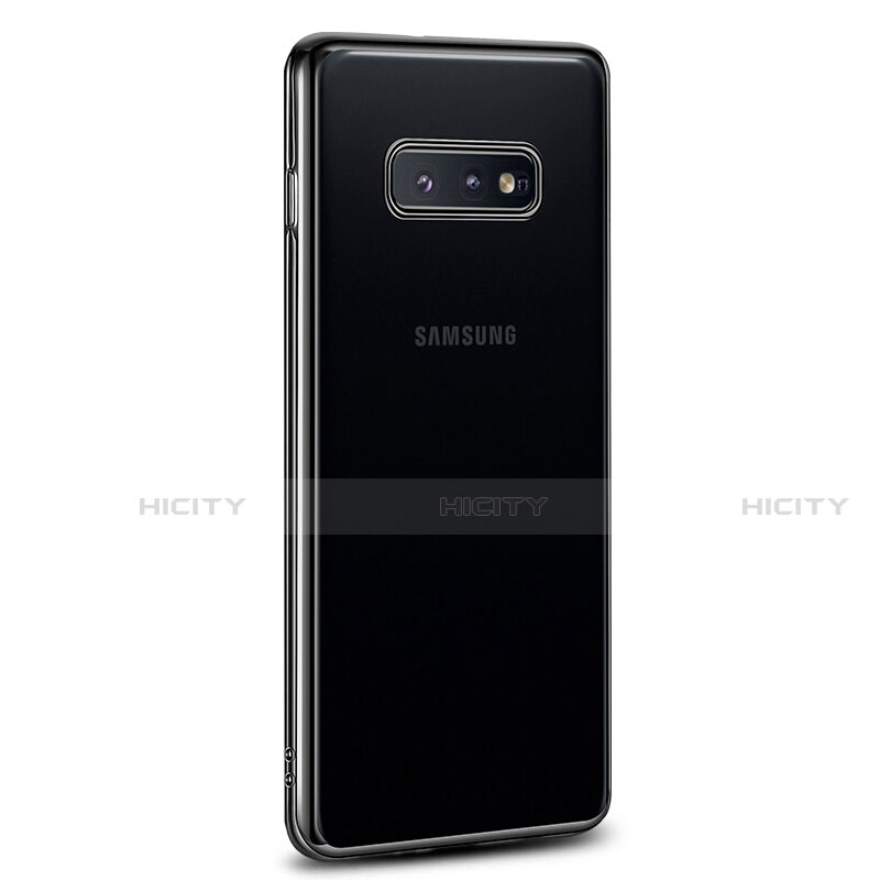 Coque Ultra Fine TPU Souple Housse Etui Transparente S03 pour Samsung Galaxy S10e Noir Plus