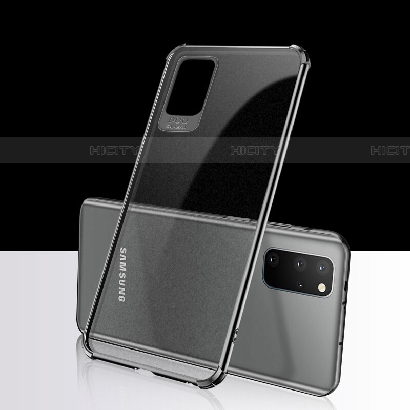 Coque Ultra Fine TPU Souple Housse Etui Transparente S03 pour Samsung Galaxy S20 Plus 5G Noir Plus