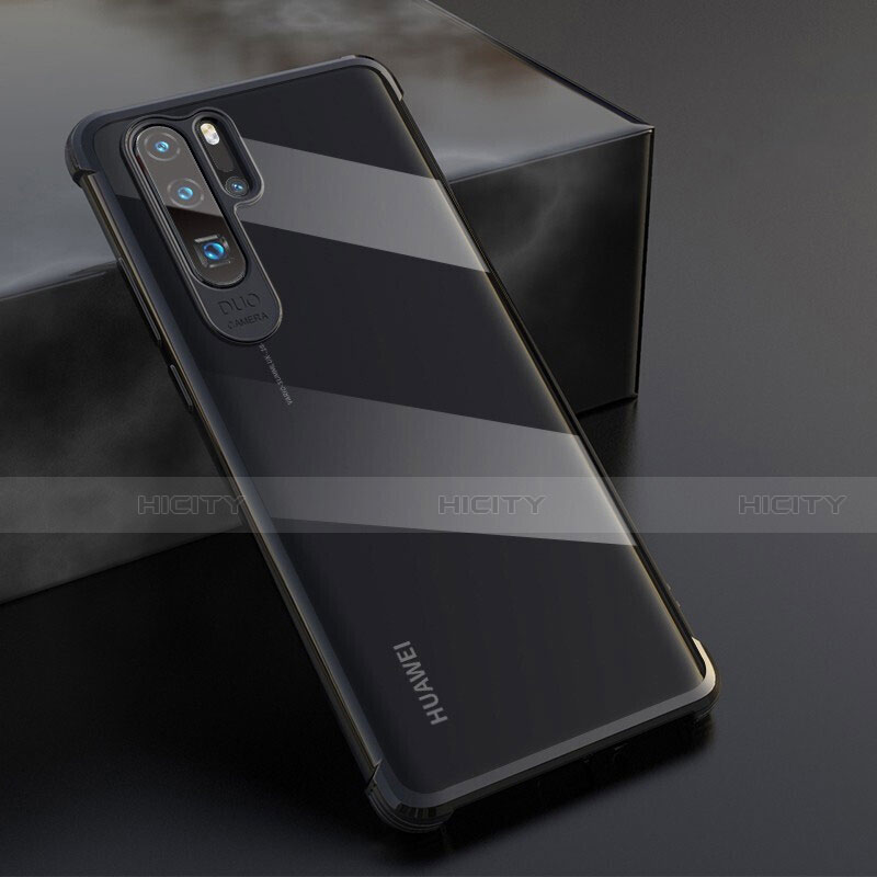 Coque Ultra Fine TPU Souple Housse Etui Transparente S04 pour Huawei P30 Pro Noir Plus