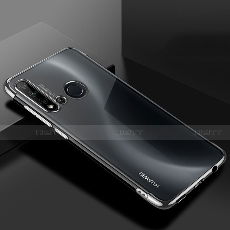 Coque Ultra Fine TPU Souple Housse Etui Transparente S07 pour Huawei Nova 5i Argent Plus